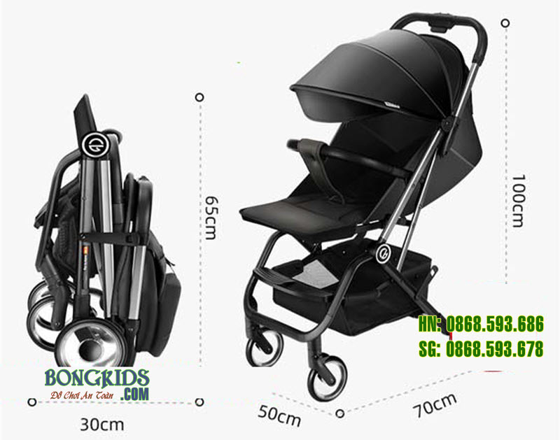 Xe đẩy cao cấp cho bé rich kids f1- 4